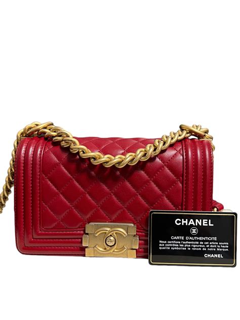 chanel boy rossa|coco chanel bag.